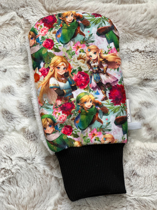 Mitaine de bain Zelda fleuri enfant